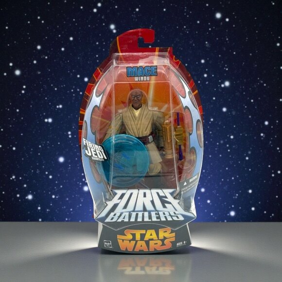 Hasbro Other - Star Wars Force Battlers Mace Windu Action Figure Jedi Weapon Toy Collectible